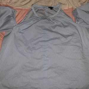 Baby blue off the shoulder top.